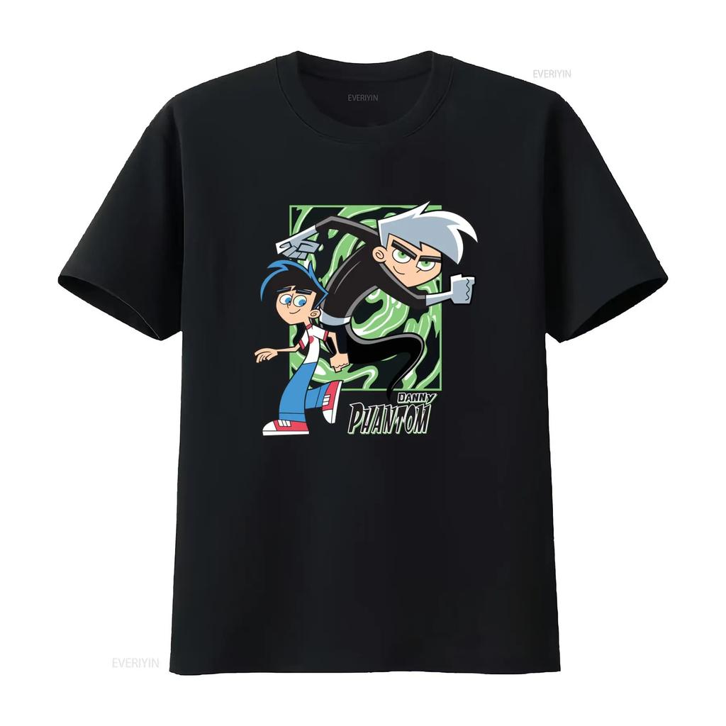 Danny Phantom Cartoon T Shirt Black Cotton Available In All Sizes from S To 5XL JJ3436 Top For