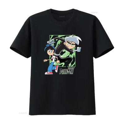 Danny Phantom Cartoon T Shirt Black Cotton Available In All Sizes From S To 5xl Jj3436 Vintage Washed Top For Everyday Wear