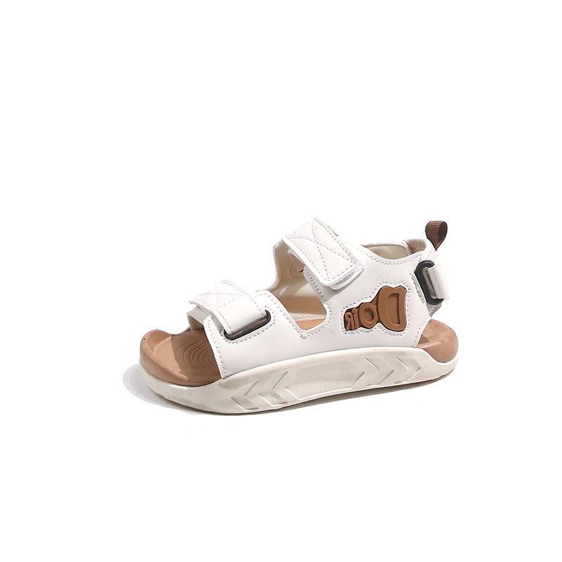 

Новые летние детские сандалии - Открытые сандалии для девочек с мягкой подошвой, нескользящие, на липучках, для школьников и пляжного отдыха 26 хаки