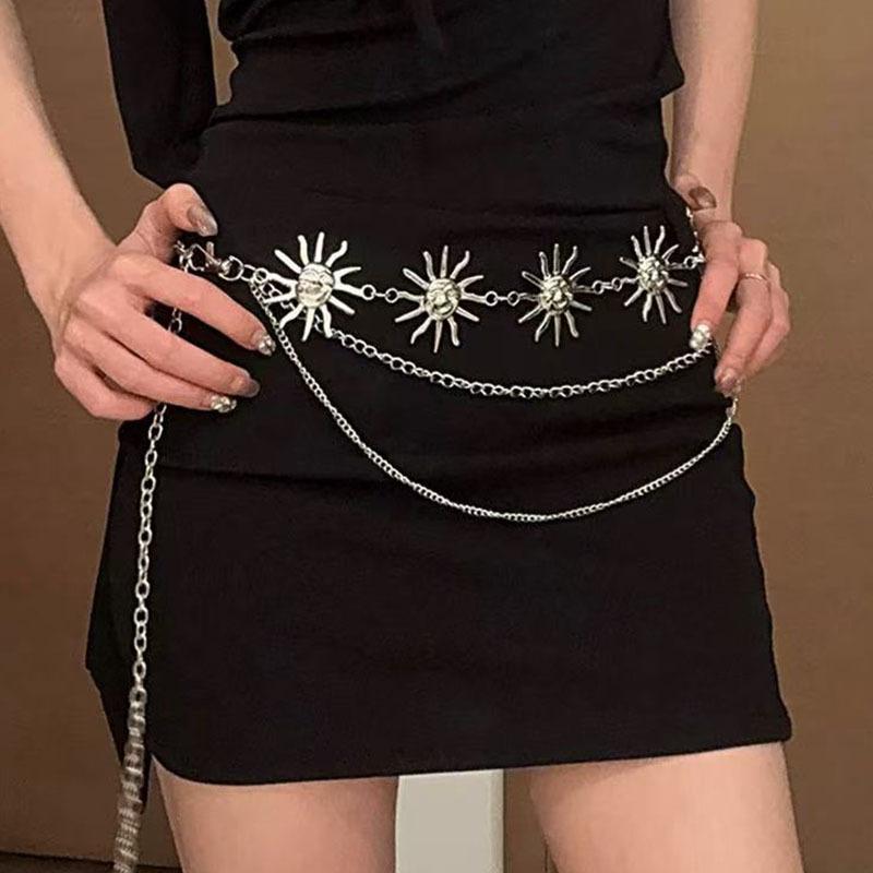 Bohemian Style Turquoise Decorated Women'S Waist Chain Body Chain Jewelry  Accessory