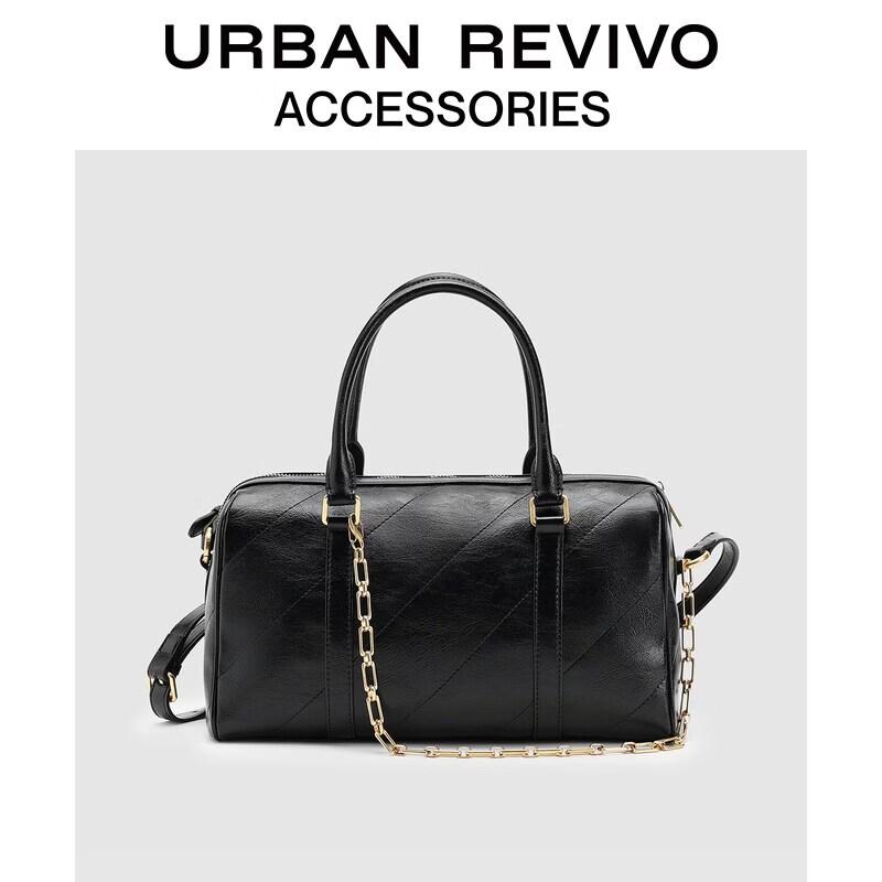 URBAN REVIVO Women s Quilted Chain Crossbody Bag One Size