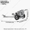 MOOXI Simulated Military War Building Blocks WW2 Battlefield Ruins Artillery Cannon Guns Model MOC Bricks Adult Set Toy For Boys