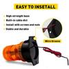30LED Rotating Strobe Amber Light Rooftop Flash Beacon Warning 12V-24V