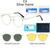 Myopia Anti Blue Light Blocking Lens 3 In 1 Oval Frame Custom Polarized Clips Optical Sunglasses Clip Metal Glare Magnetic