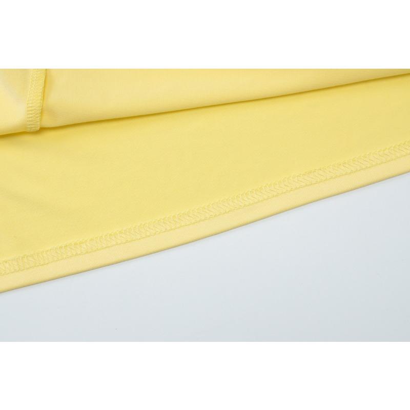 Women's Line Neck Top Breast Long Skirt Slit Temperament Slim Dress