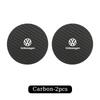 LMN1 2PCS Car Coasters Insert Cup Holder Coaster Key For Volkswagen VW Polo Golf 6 7 8 MK5 MK7 Jetta Passat Tiguan Touran Bora T-ROC