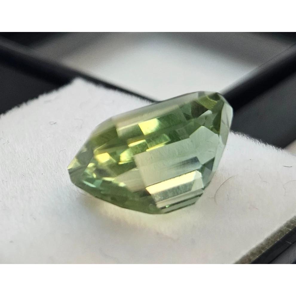 5-6 Ct Natural Tourmaline Bi-Color For Making Ring Emerald Cut Gemstone