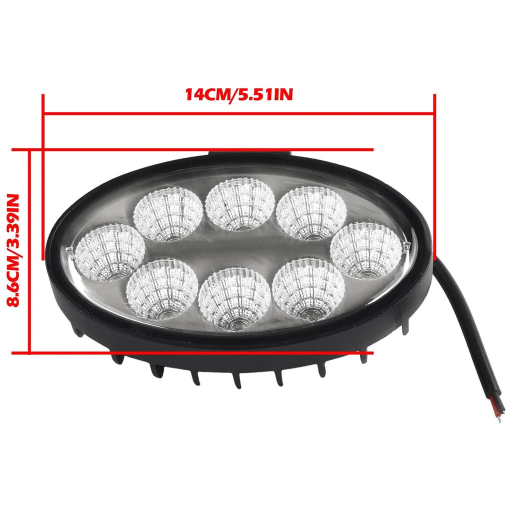 Oval Fog Light LED Flood Shockproof OffRoad Tractor Truck Waterproof Beam 12V 24V High Quality Practical Brand New