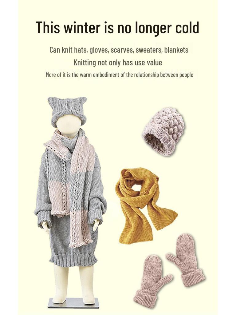 Hand-Cranked Kids Knitting Loom for Socks, Scarves, and Sweaters - Home & Kindergarten Toy