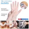60Pcs/Box Latex Free Gloves Tpe Disposable Gloves Transparent Non-Slip Acid Work Safety Food Grade Household Cleaning Gloves