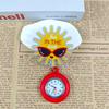 Shiny Cartoon Nurse & Doctor Badge Reel with Retractable PVC Pocket Watch Clip