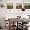 Van Gogh House Decorative Painting High End Retro Home Furnishings European Style Restaurant Olive Tree Posters