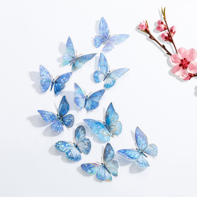 3D Butterfly Wall Stickers - High-End Single-Layer PVC Home Decoration Accessories
