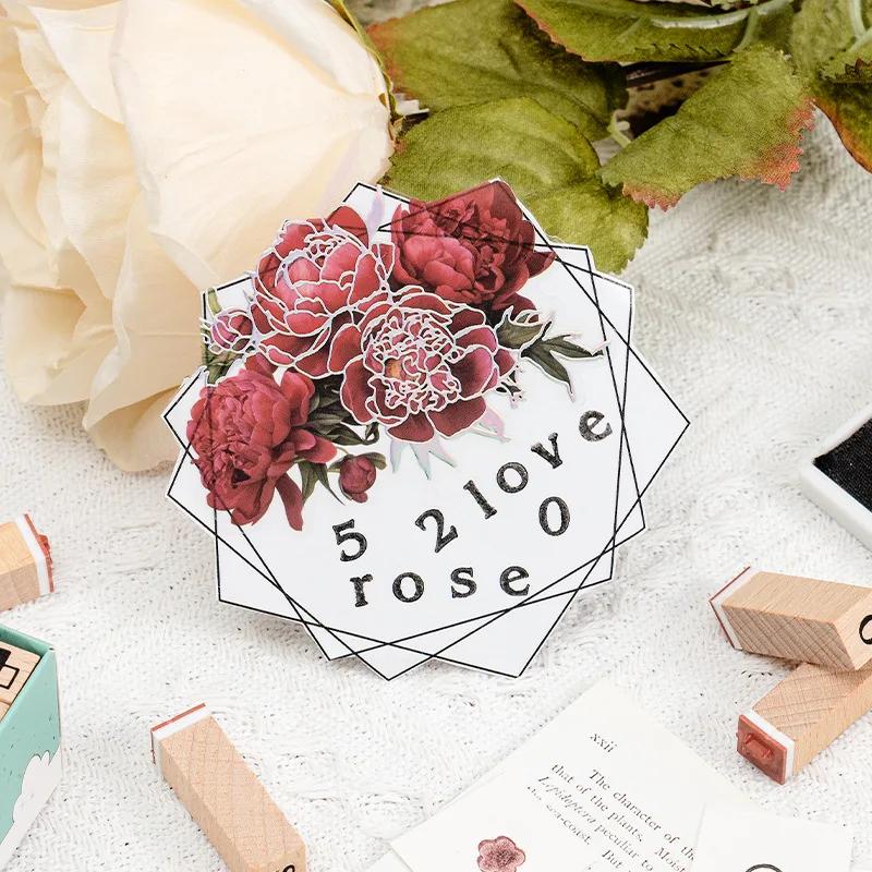 42Pcs Wooden Seals Assorted Stamp Numbers, Letters Geometric Figures, Small Expressions, Happy Party Series Handbook Seals