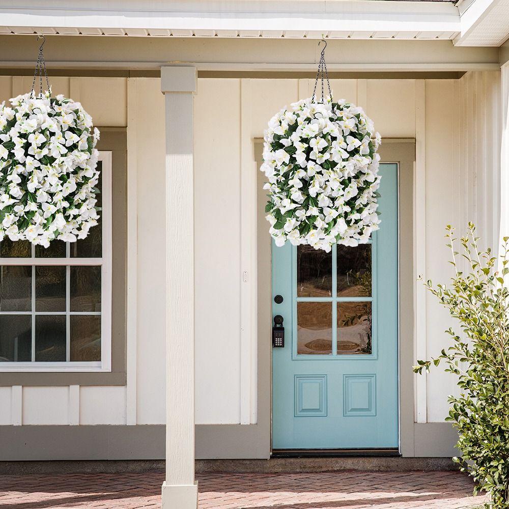 Realistic Faux Bougainvillea Fake Silk UV Resistant Artificial Flowers Plant Long Trailing Summer Decoration Bougainvillea Vines