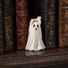 Centrotavola Creativo Fantasma Statuetta di Halloween Statuetta Carina con Mantello Dita Raccapriccianti Statuetta in Resina per Decorazione Casa Scrivania Festa Decorazione Divertente