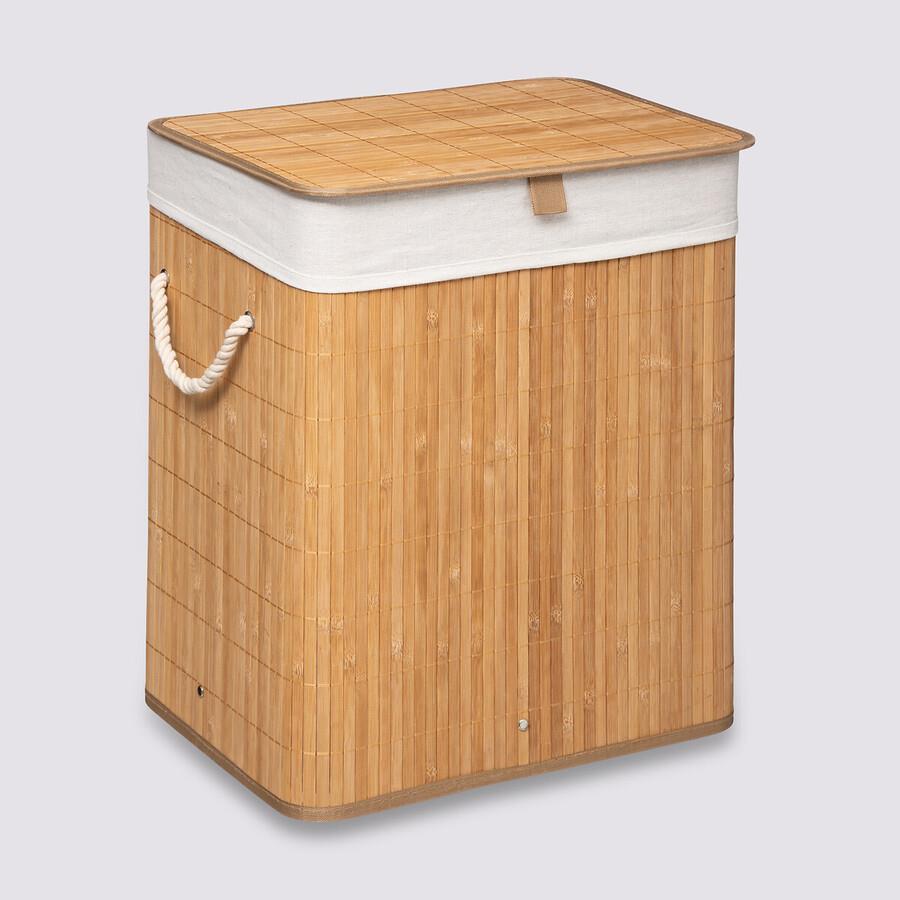 Bamboo Laundry Basket 60l Square