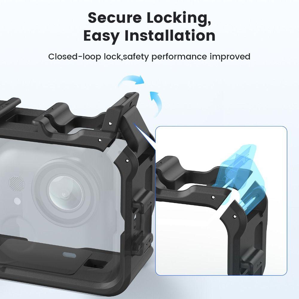 Quick Release Protective Frame Cold Shoe Expansion Plastic Rabite Cage Multifunctional for Insta360 Go Ultra