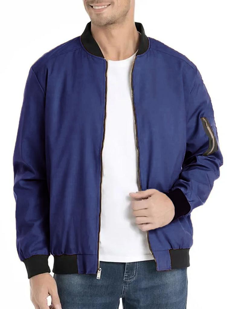 Men's Bomber Jackets Outdoor Casual Basic Classic Jacket Men Streetwear Slim Spring Autumn Baseball Windbreaker