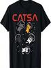 Catsa Cat Astronauts Funny Kitten Space Women Girls Kids Men T-Shirt