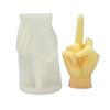 Middle Finger Silicone Mold for DIY Scented Candle, Plaster, & Resin Ornaments