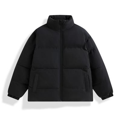 Solid Color Stand Up Collar Cotton Jacket Men's Winter Korean Version Trendy Loose Warm Cotton Jacket Casual Versatile Bread Jacket