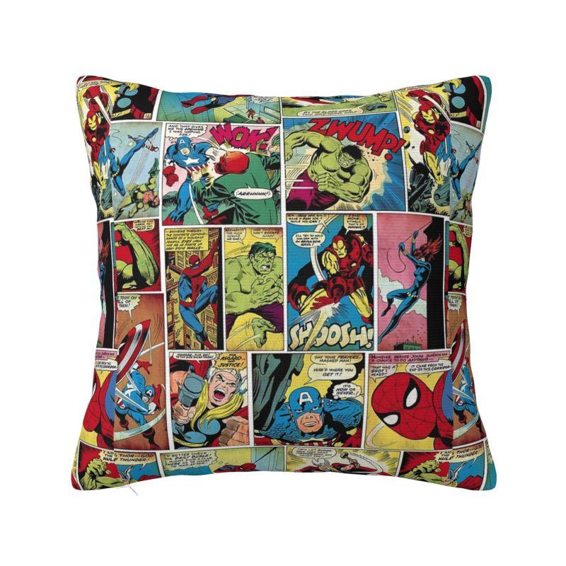 Custom Spiderman Superhero Cartoon Modern Pillow Cover Cushions Cover for Sofa