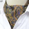 Luxury Men's Ascot Ties Vintage Paisley Cravat Self Tied British style Gentleman Polyester Silk Neck Tie Wedding FormaParty