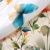 Bedding Set 180x200 SATIN COTTON Digital Print Spring Flowers and Butterflies