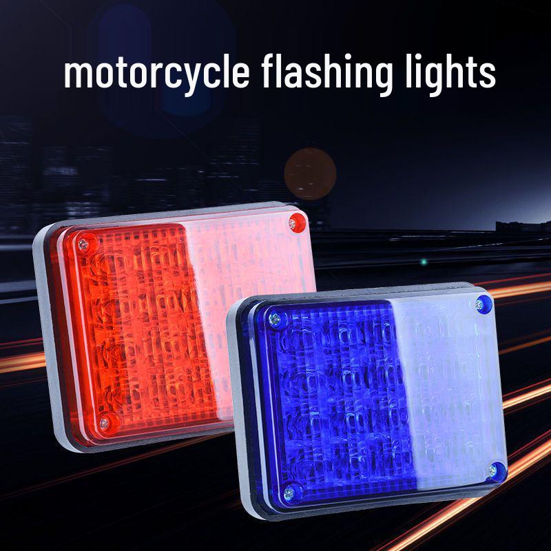 LED Vehicle Warning Light: High Brightness, Square, Front Bumper, for Cars, Motorcycles, School Buses, Police, with Free Shipping.