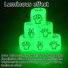 10pcs Nightlight Stone Scissors Paper Dice Game-Fun Outdoor Family Gathering and Party Activity,Guessing Games,Party Accessories