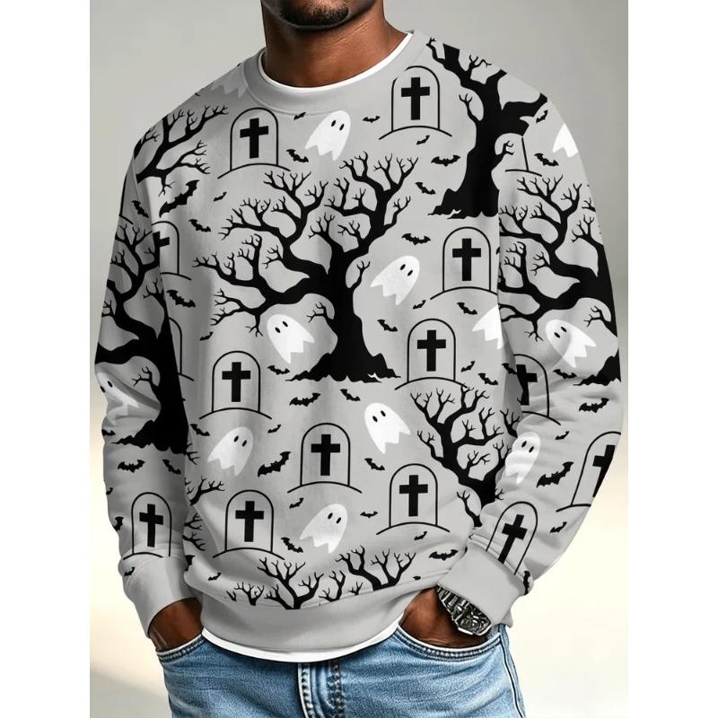 Felpe con cappuccio e felpe da uomo stampate in 3D per autunno e inverno (Uomo)