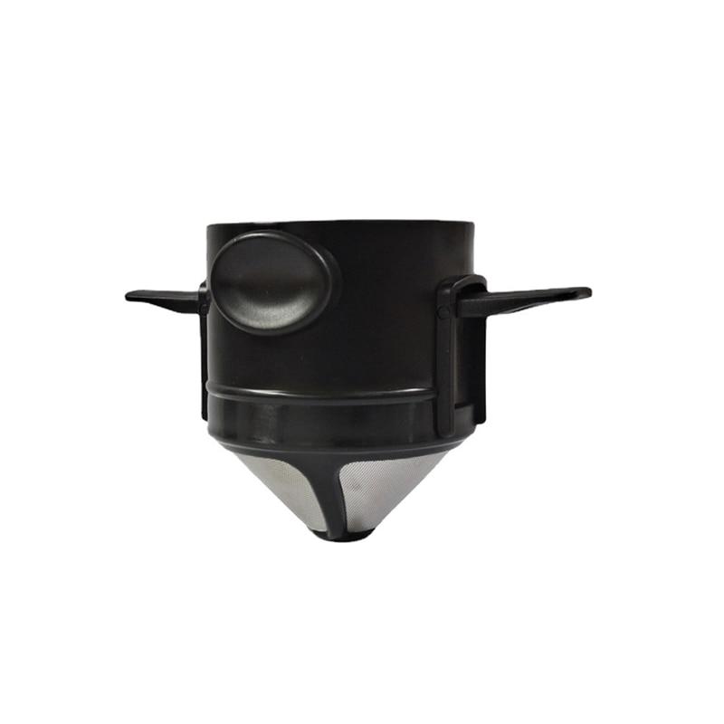 Collapsible Coffee Filter Portable Stainless Steel Drip Coffee Tea Holder Funnel Basket Reusable Tea Pot Holder Coffee Dripper