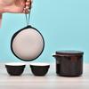 New Travel Tea Set High-end Leather Bag Portable Tea Set Enterprise Business Souvenir