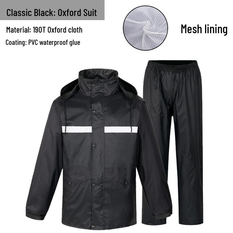 Велосипедный костюм: Водонепроницаемый раздельный дождевик и брюки для использования на открытом воздухе XL