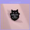 Unique Creative Black Cat Cartoon Enamel Pin Badge For Stylish Clothing Accessories