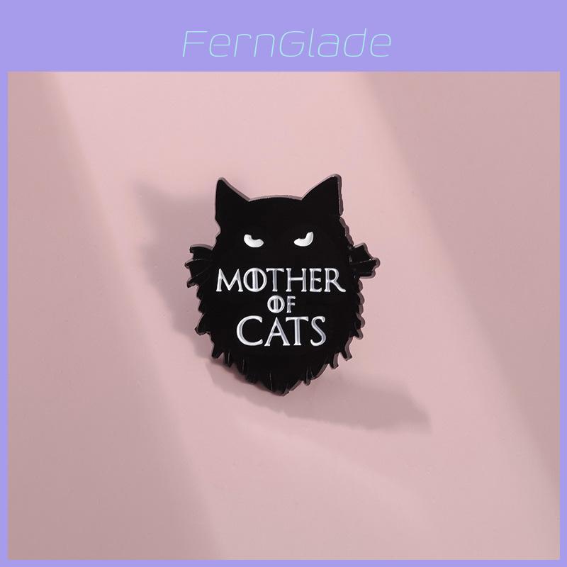 Unique Creative Black Cat Cartoon Enamel Pin Badge For Stylish Clothing Accessories