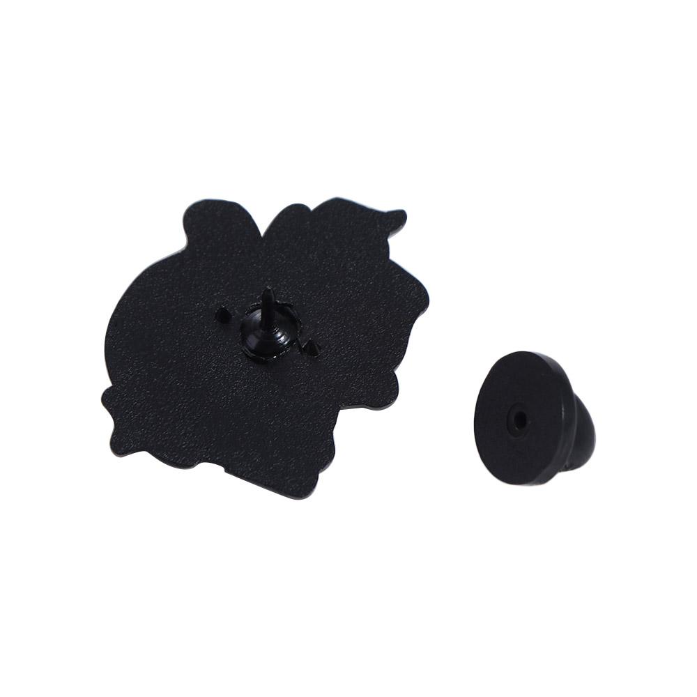 Cartoon Black Cat Enamel Pin Breastpin Beating Note Brooch Piano Cat Badge  Backpack Decor