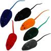 6Pcs Squeaky Cat Toy Mouse Squeaking Sound Interactive Indoor Outdoor Fetching Catching Cat Kitten Playing Toy
