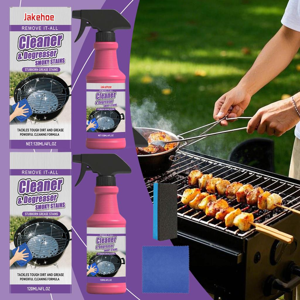120ml Barbecue Rack Cleaner Powerful Cleaning Stubborn Grease Removes Carbon Deposits Safe Formula No Damage for Grill