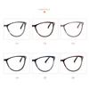 Blue Light Blocking Cat Eye Nearsighted Eyeglasses Spring Hinges Unisex Oval Prescription Spectacle 0 -0.5 -1.0 -2.0 To -6.0