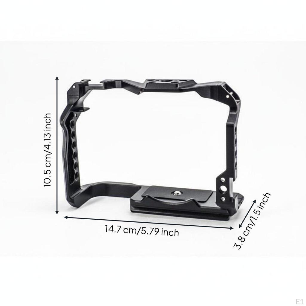Brand Photography System Cage Cutouts Camera Rig Multiple Threaded Holes Aluminum