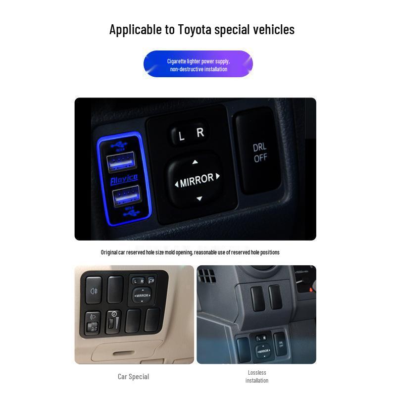 Fast Charging Car Charger for Older Toyota Land Cruiser & Corolla Models