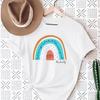 Womens Teach Love Rainbow Mama Graphic TShirt Harajuku Style Aesthetic Rainbow Print Modal Dress Casual Top for Women Cartoon