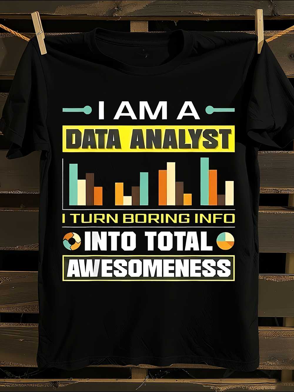 Funny Data Analyst Graphic T-Shirt XXL