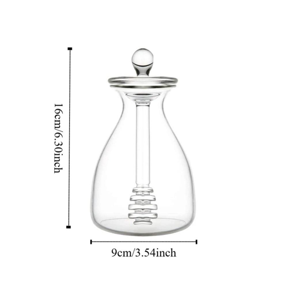 Large Capacity Glass Honey Jar Three-dimensional Bee Honey Container Creative Syrup Jar Breakfast