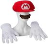 Disguise Super Mario Cosplay Requisiten-Set: Hut, Handschuhe und Bart