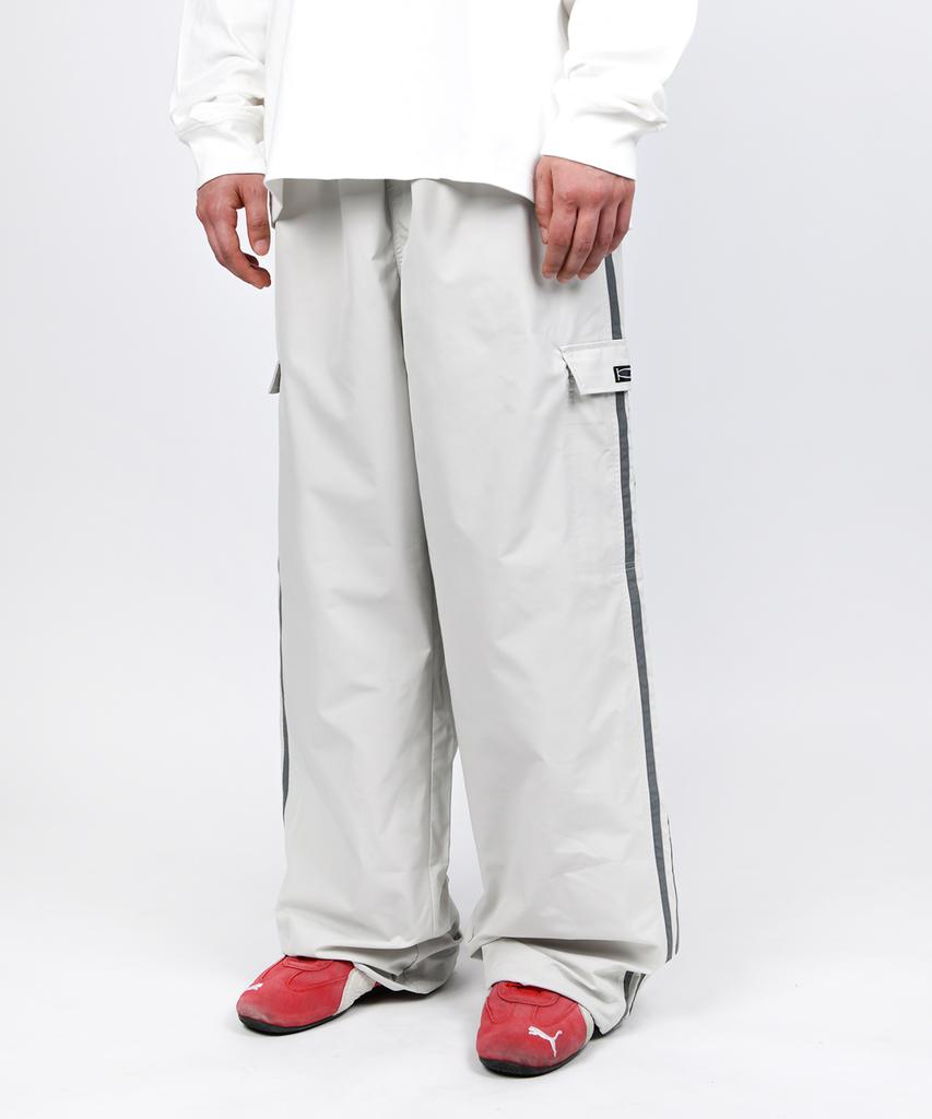 PHYSICAL DEPARTMENT Color Block Stitch Track Pants Ivory