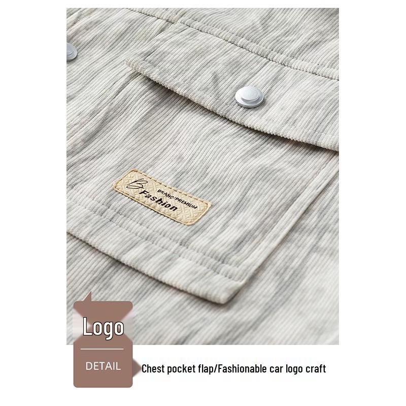 ROMON Men's Thickened Fleece-Lined Lamb Wool Jacket