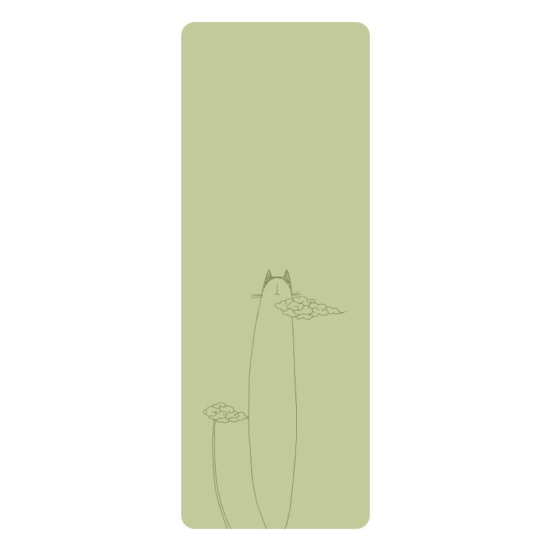 Non-slip, Sweat-absorbing, Personality Cartoon Yoga Mat - Natural Rubber, Widened & Long for Fitness and Plank Support